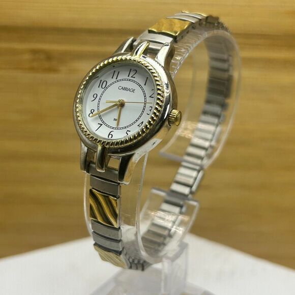 Timex Carriage Women's Demi Watch, Two-Tone Stainless Steel - Picture 2 of 5